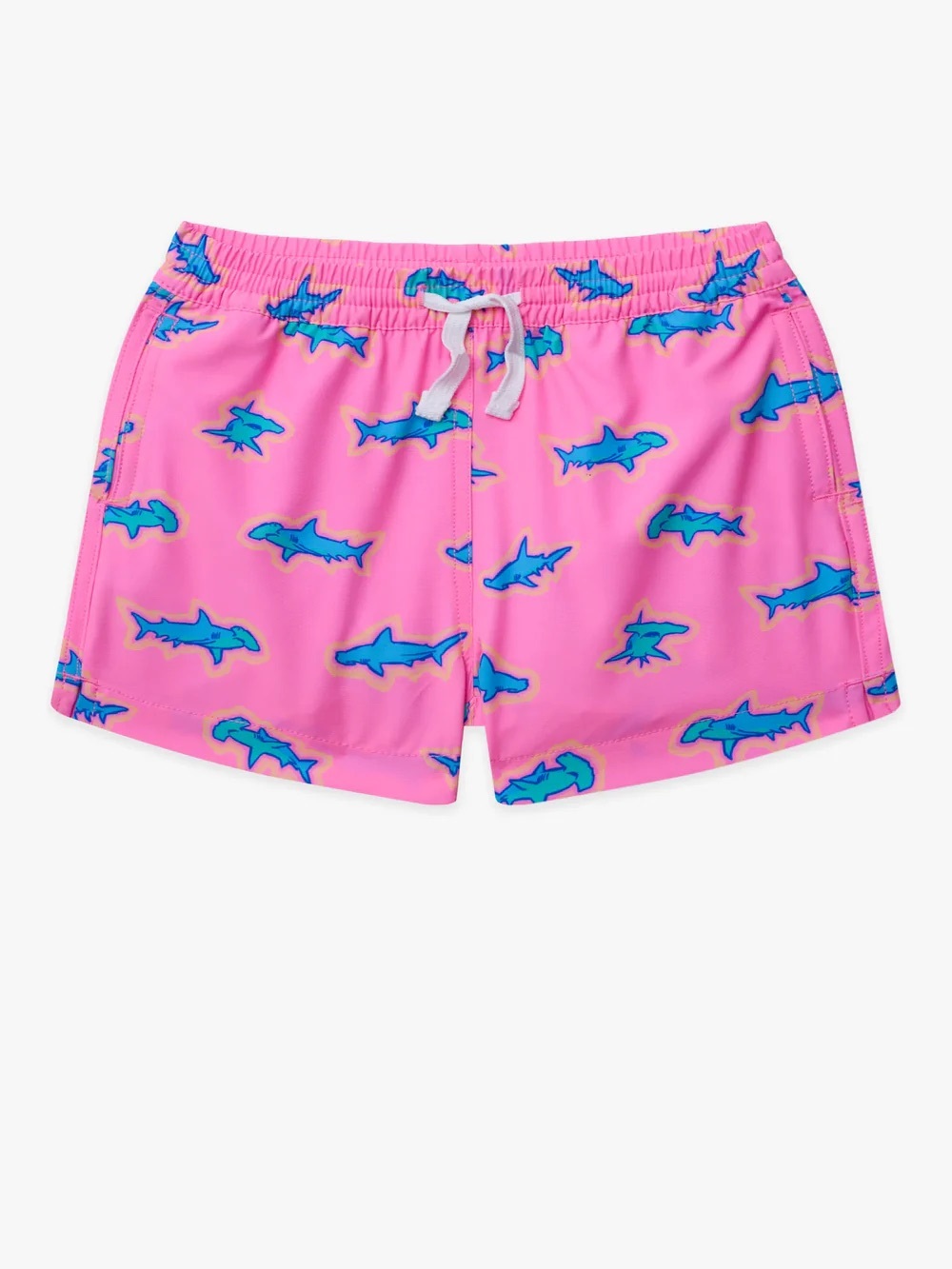 Chubbies The Lil Pink Apex Swimmers Pink Sharks Size 6M-12M